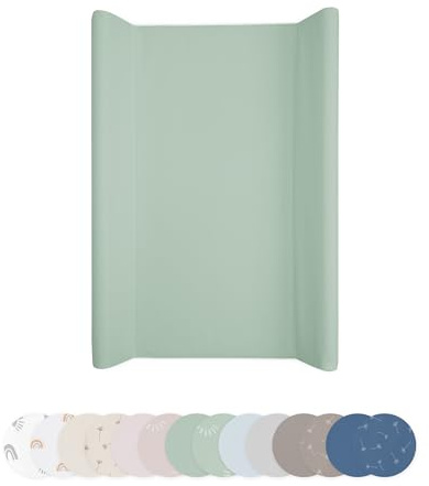 Ehrenkind® Abwaschbare Wickelauflage mit Keil - Hygienisch, Sicher und Vielseitig in Jade | Wickelauflage 50x70 | Wickelunterlage | Wickeltischauflage abwaschbar