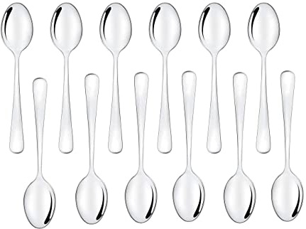 Espressolöffel klein 12 stück, Espressolöffel Servierlöffel Kleine Löffel 10,2cm