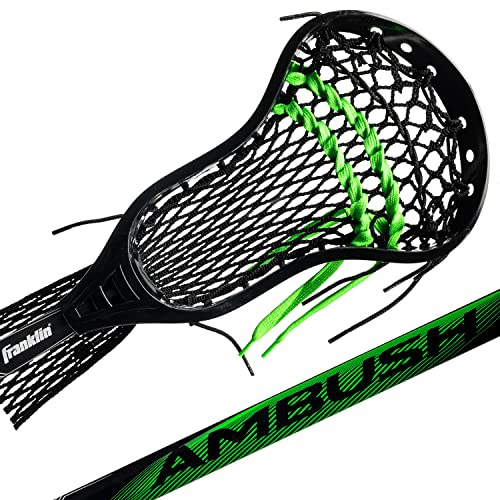 Franklin Sports Unisex-Erwachsene Herren-Lacrosse-Stock, schwarz/grün, 30