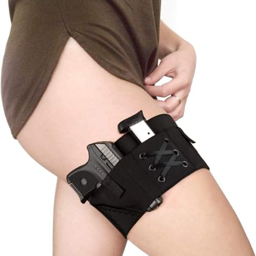 Oberschenkelholster für Frauen, verstellbares taktisches Sexy Lady-Bein-Pistolenholster, verdecktes Trage-Pistolenholster, passend für PT-22. 22 KaliberTCP. 380, P238, RugerLCP