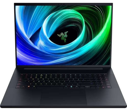 Razer Blade 18 (2025) - 18 Zoll Gaming-Laptop - NVIDIA GeForce RTX 5070 Ti - Intel Core Ultra 9 275HX - 18 Dual Display UHD+ 240Hz - FHD+ 440Hz - 32GB DDR5-1TB SSD - QWERTZ DE-Layout | Schwarz