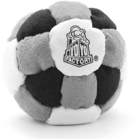 YoYo Factory Footbag - GRAU/SCHWARZ (Vom Anfänger Zum Profi)