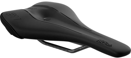 SQlab MTB Sattel 611 ERGOWAVE® active 2.1, MTB Fahrradsattel, ergonomischer MTB Sattel, Fahrradsattel für Damen & Herren, Unisex, in schwarz