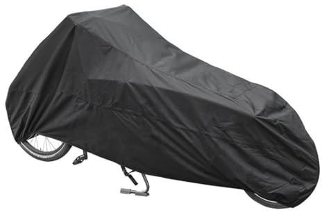 Lastenrad Schutzhülle – Wasserdichte Abdeckung für 2-Rad-Lastenfahrräder wie Urban Arrow, Babboe Curve, Lovens – 300D Polyester, UV-Schutz, mit Schlosslöchern & Tasche