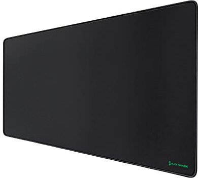 Black Shark Gaming Mauspad XL 900x400x4 mm Schreibtischunterlage mit wasserdichter Oberfläche und Mousepad Rutschfester Gummiunterseite, Schwarz, Manta P3