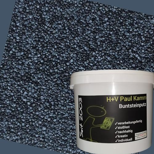 H+V Paul Kamm® Buntsteinputz Mosaikputz Sockelputz 1-2mm - Viele Farbmischungen