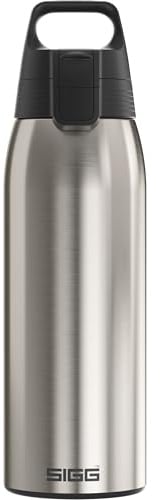 SIGG - Edelstahl Trinkflasche - Shield ONE Brushed - Für Kohlensäurehaltige Getränke Geeignet - Auslaufsicher - Federleicht - BPA-frei - Outdoor & Fitness - 1L