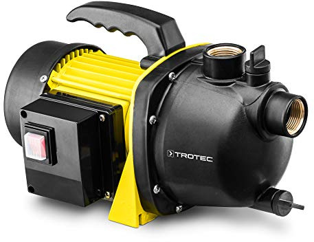TROTEC TGP 1000 E Gartenpumpe Wasserpumpe – 3.300 l/h, 1.000 W, 4,2 bar, 42 m Förderhöhe, für Gartenbewässerung, Regenfass und Zisterne