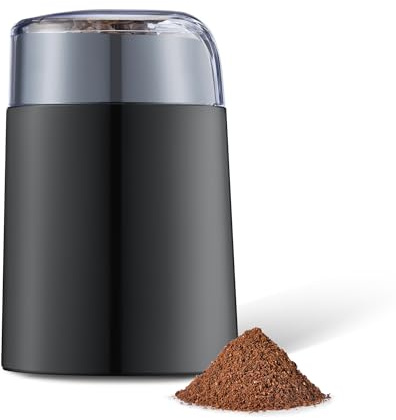 Amazon Basics Elektrische Kaffeemühle, schwarz