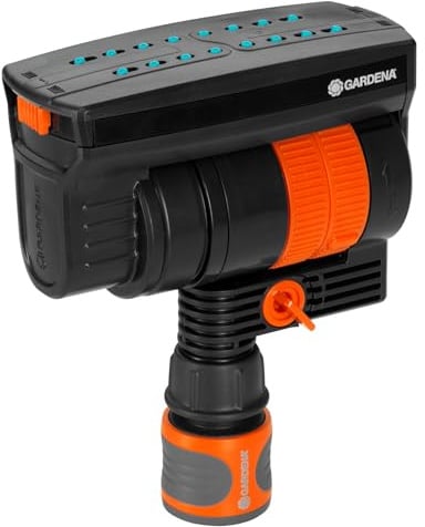 Gardena Sprinklersystem Pipeline Viereckregner: Zur Bewässerung von Flächen bis zu 216 m², Reichweite bis zu 18 m, Sprengbreite bis zu 12 m, Original Gardena Systemteil (08251-20)