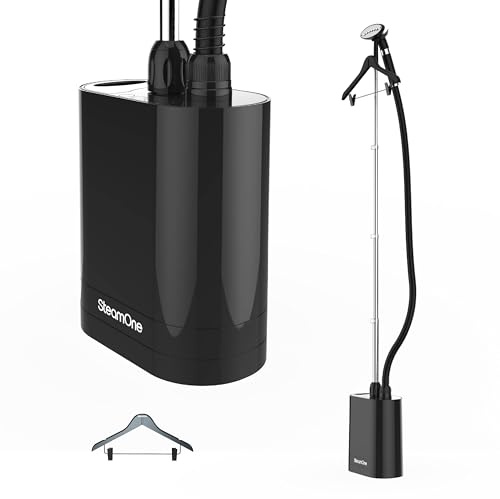 STEAMONE - Steamer Dampfbügeleisen 1900W 40g/min - Vertikales Bügeleisen 60min Autonomie (1200ml) - Entfernt 99,99% aller Unreinheiten - In 60 Sekunden einsatzbereit - UNI900GB