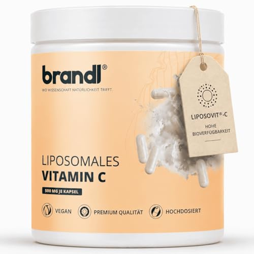 Vitamin C Kapseln liposomal – 500 mg hochdosiert, Vitamin mit hoher Bioverfügbarkeit, vegan, gut verträglich, Unterstützung Immunsystem – 120 Stück, unabhängig laborgeprüft, abgefüllt in Deutschland