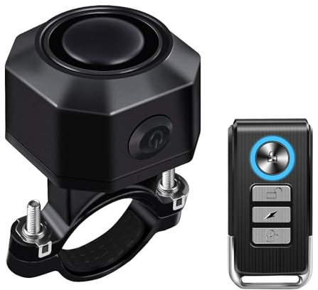 Fahrrad Alarmanlage Fahrradalarmanlagen mit Fernbedienung Drahtlose - USB-C Wasserdicht Motorrad Fahrrad Tracker Diebstahlschutz Anti-Diebstahl-Vibration Scooter Roller Alarmanlage Bike Alarm
