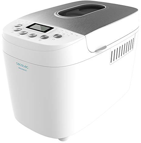 Cecotec Brotbackautomat Bread&Co 1500 PerfectCook. 850 W, 1,5 kg, 15 Programme, 15 programmierbare Stunden, 2 Widerstände, spülmaschinenfestes Tablett, Rezeptbuch