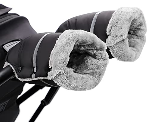 Homord Handwärmer Kinderwagen, Handschuhe Kinderwagen Warmer Handmuff | Winddicht Wasserabweisender Muff mit Fleece für Buggy