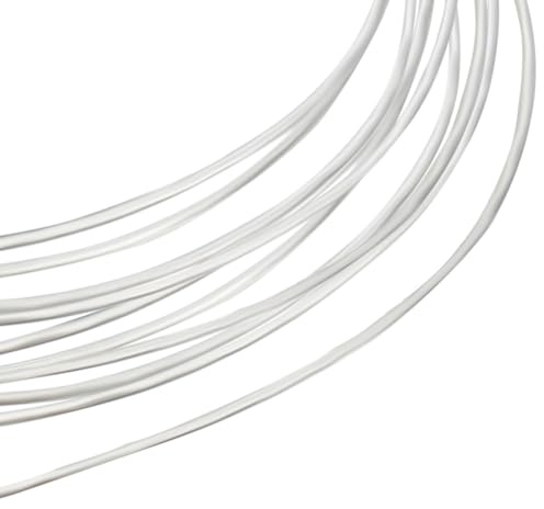 Beebeecraft 22 Gauge/0.6 mm Silberdraht 925 Sterling Silber 1m Runder Tot weich Schmuckdraht Mit 2 WildlederPoliertuch Für Drahtwickel DIY Schmuck Armbänder Ohrringe