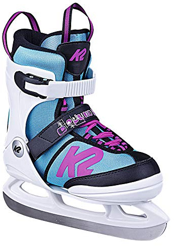 K2 Skates Mädchen Schlittschuhe Juno Ice, white - light blue , 29-34 EU