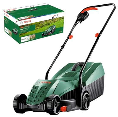Bosch kabelgebundener Rasenmäher EasyRotak 32-235 (1200-W-Motor, Schnittbreite: 32 cm, 31-Liter-Grasfangkorb, optimal für kleinere Gärten)