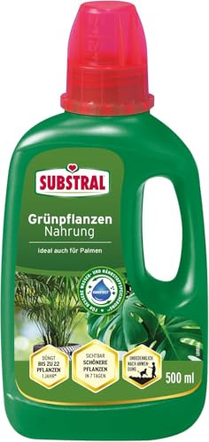 Substral Flüssigdünger für Grünpflanzen & Palmen - 500 ml, Mindert Nährstoffmangel, Fördert Wachstum & Blattgrün