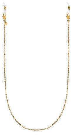GD GOOD.designs Brillenkette Damen gold (75cm) Sonnebrillenkette mit 18 Karat Vergoldung | wasserfest | Goldene Brillenband Kette aus Edelstahl