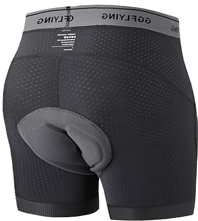 GGFLYING Fahrradhose Herren 6D Gepolstert Radunterhose Radlerhose Radhose | Fahrrad Unterhosen Fahrradunterhose Atmungsaktiv und Schnell Trocknend Rutschfeste Hosenbeine Elastischer Bund