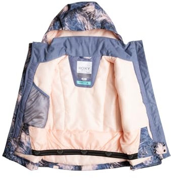 Roxy Girl's Jetty Girl JK Jacket, WILD Wind DARKNIGHT, 14 Jahre