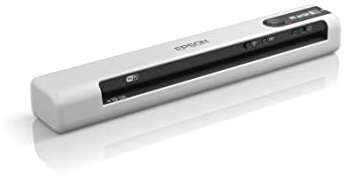Epson Workforce DS-80W, mobiler Wi-Fi-Scanner mit hoher Scangeschwindigkeit, 300 Seiten pro Akkuladung, ideal für kleine Büros und Home Offices, weiß