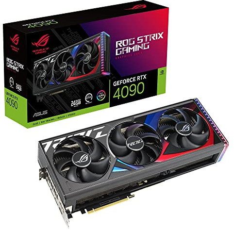 ASUS ROG Strix GeForce RTX 4090 24GB GDDR6X Gaming Grafikkarte Schwarz