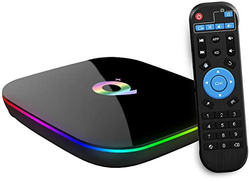 Android 10.0 TV Box, Q Plus TV Box mit 2 GB RAM 16 GB ROM H616 Quad Core Cortex-A53 Prozessor Android Box, unterstützt HD 6K 3D 2,4 GHz WiFi 10/100m Ethernet