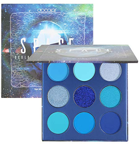 Docolor Lidschatten Palette Blau Edelstein Make Up Palette Vegane Formel 9 Farben Hochpigmentierte Matte Schimmernde Nackte Rauchige Glitzernde Creme Langlebige Wasserdichte