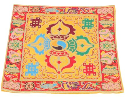 TOYANDONA Religiöse Klangschalenunterlage Dual-layer Kissen Für Meditation Und Rutschfeste Dekoration Für Spirituelle Praktiken Und Entspannung