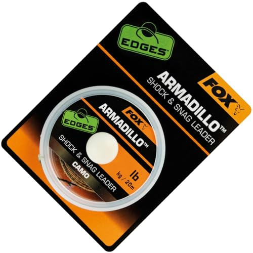 Fox Armadillo Camo Shock & Snag Leader Angelschnur 20m 40lb Camouflage