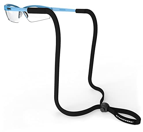 STANDWERK® Basic+ Brillenband – Perfekt verstellbares Sportbrillenband – Brillenhalter geeignet für Sport & Freizeit – Sportband Brille zuverlässig und wasserfest