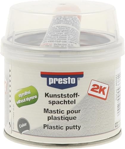 Presto 443381 styrolfrei 250 g Kunststoffspachtel 250g, schwarz