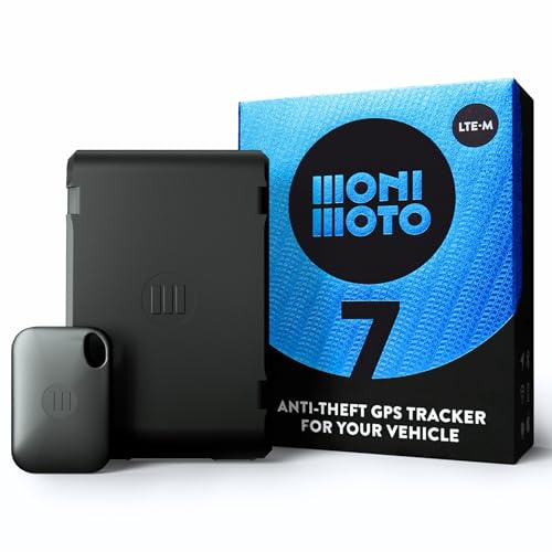 Monimoto 7 GPS Tracker & Diebstahlalarm - Keine Verkabelung | DIY-Installation, keine Verkabelung nötig. Für Motorräder, Roller, Quads, ATV, Schneemobile