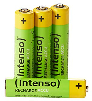 Intenso Energy Eco Wiederaufladbare NiMH-Batterie 850mAh HR03 AAA 4er Blister
