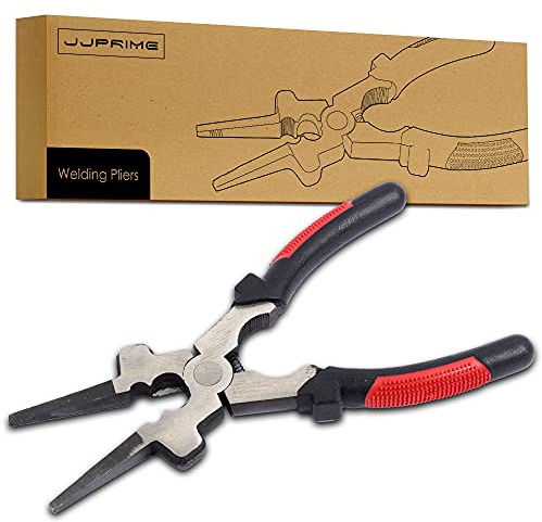 JJOnlineStore – Stahl Multifunktions-MIG Schweißer Zange entferner Schweißzange zubehör Crimpzange Handwerkzeug Carbon Isolierter Griff Werkzeug