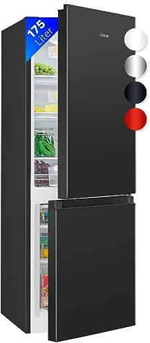 Bomann® Kühlschrank mit Gefrierfach | Energieklasse E | 143cm | Kühl Gefrierkombination leise 39 dB | 3 Ablagen & 3 Schubladen | Türanschlag wechselbar | 175L Kühlgefrierkombi | KG 320.2 six