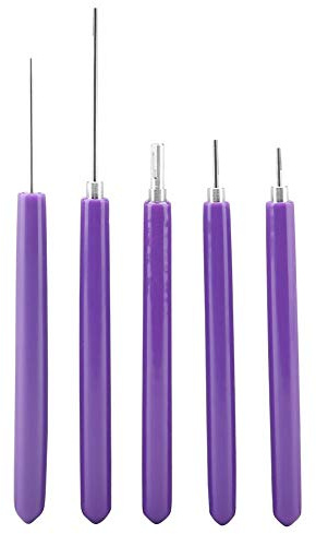 MAGT Quilling Werkzeug, 5 Stück Unterschiedliche Größe Quilling Schlitzte Werkzeuge Multifunktion Papier Quilling Werkzeug Set