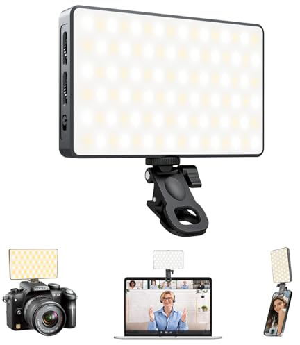 Selfie-Licht Ringlicht für Handy: 90 LED wiederaufladbare iPhone-Beleuchtung, Ringlicht für Kamerabilder, Make-up-Fotos, Videokonferenzen, Laptop-Gebrauch, Zoom-Meetings, TikTok, Vlog-Fotografie