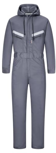Yukirtiq Herren Arbeitsoverall Reflektierende Overalls Arbeitsanzug Handwerker Anzug Arbeitsoverall Arbeitskombi