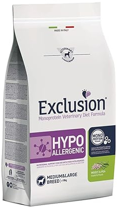 Exclusion Hypoallergenic Medium/Large Breed Insekt & Erbse 12 kg