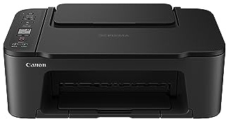 Canon Farbtintenstrahldrucker PIXMA TS3450 Multifunktionsgerät DIN A4 (Scanner, Kopierer, Drucker, 4800 x 1200 DPI, LCD, WLAN, USB, Apple AirPrint, PIXMA Cloud Link, Duplexdruck), schwarz, 1