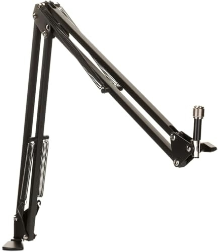 DOCKIN® Mikrofon Arm [84cm Schwenkreichweite] - Kompatibel mit RØDE Mikrofone, Razer Mikrofone, etc. - Mikrofonständer Tisch - Low Profile Mikrofonarm - Mikrofon Ständer - Microphone Arm Mic