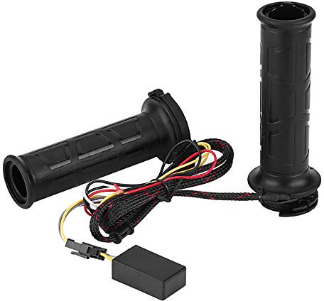 Motorrad Heizgriffe,1 Paar 12V 7/8 Zoll Motorradlenker Elektrischer Heizgriff Motorrad Griffheizung,Lenkerheizung Motorrad für Lenker Universal 22 mm
