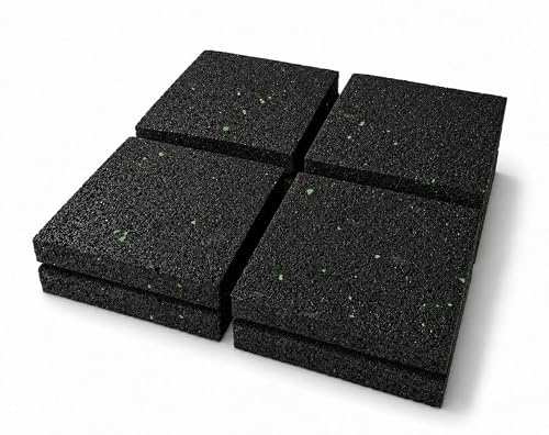 CLARE 8 Premium Schwingungsdämpfer | Antirutschpads als Unterlage für Waschmaschinen und Trockner | weniger Lärm und Bewegung | Lautsprecher, 3D-Drucker | 8 Stück 10mm Stärke