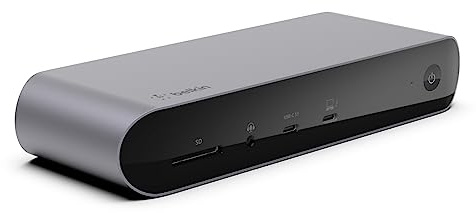Belkin Thunderbolt 4 Dock Pro: Dockingstation für MacBook Pro und Dell XPS mit 2 Thunderbolt 4 Ports 2 HDMI 90 W Power Delivery Audio Ein-/Ausgang unterstützt 1x 8K oder 2x 4K Monitore schwarz