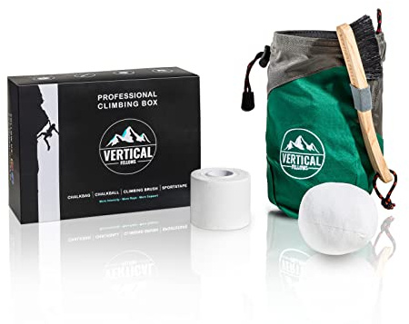 Professional Climbing Box mit Chalkbag Chalkball Climbing Brush und Sportstape