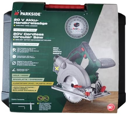 PARKSIDE® 20V Akku-Handkreissäge PHKSA 20-Li, ohne Akku und Ladegerät