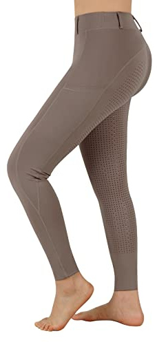 Reithose für Damen, Taschen, Trainingshose mit Silikongriff, A Sand, 3X-Groß